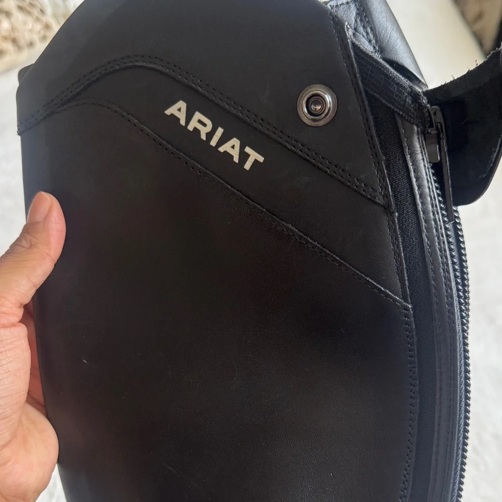 Ariat Women’s 10 US Palisade Calf: Reg Height: Short Black Tall Riding Boots - Picture 15 of 16